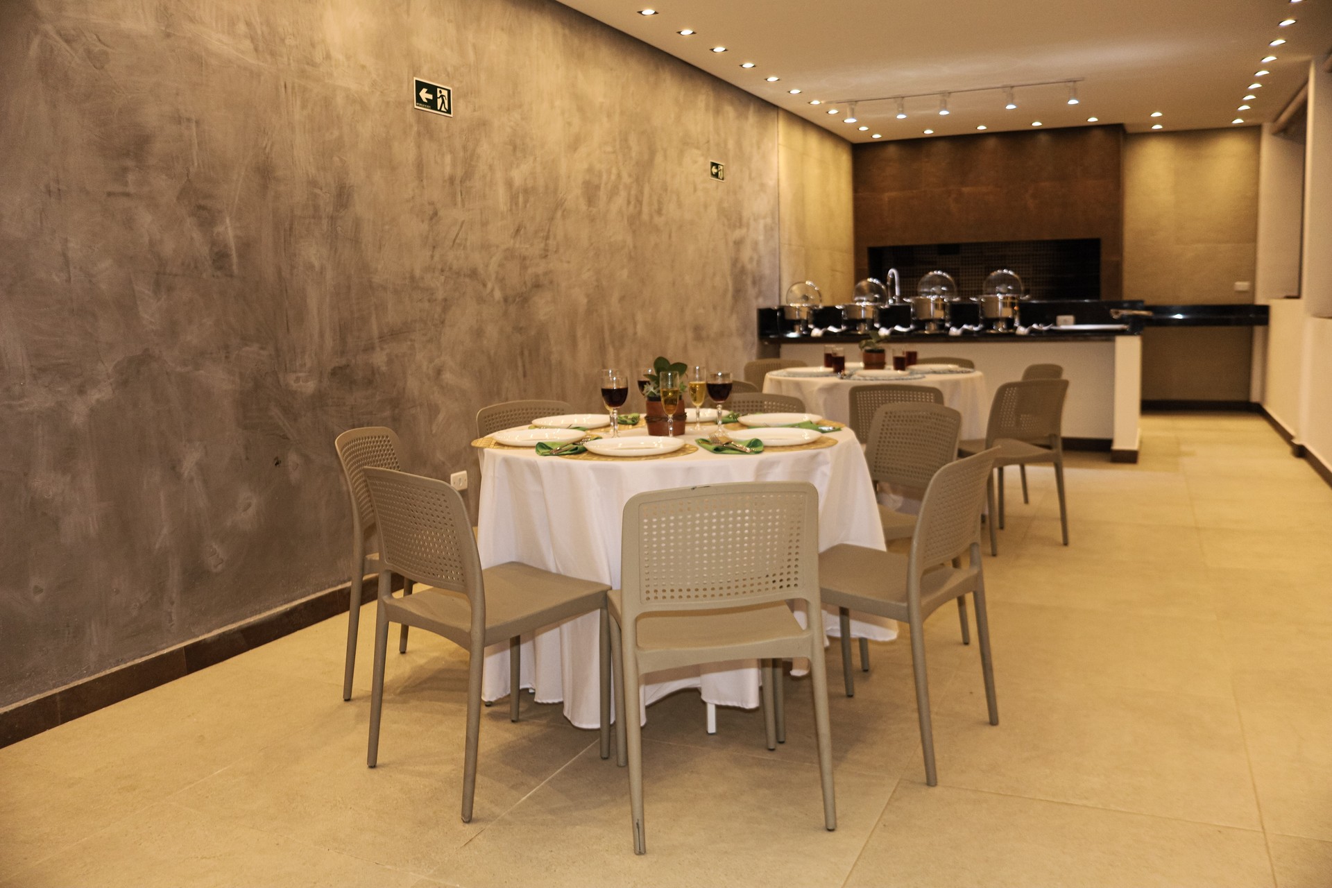 Salão área gourmet